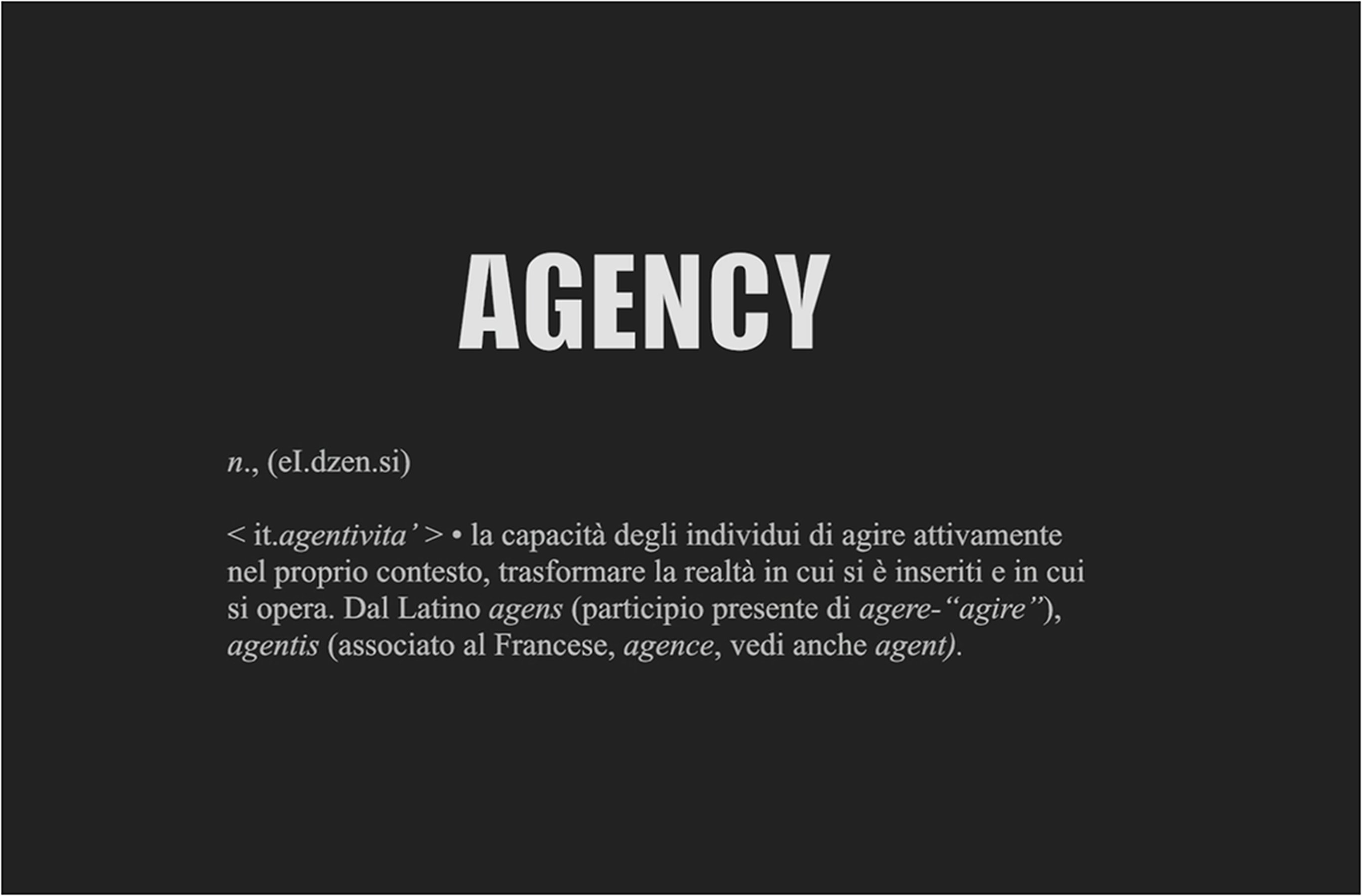 Agency giochi di potere Agency giochi di potere