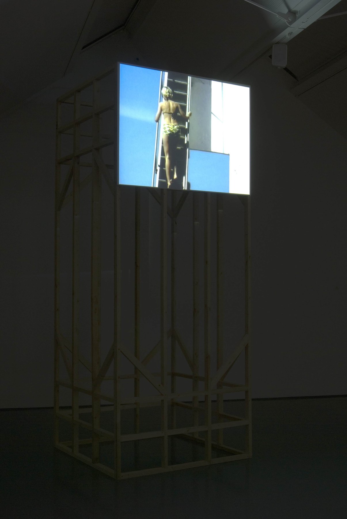 Where she is at, 2001, DV, 07’35'', loop, installation view, Modern Art Oxford, 2010
