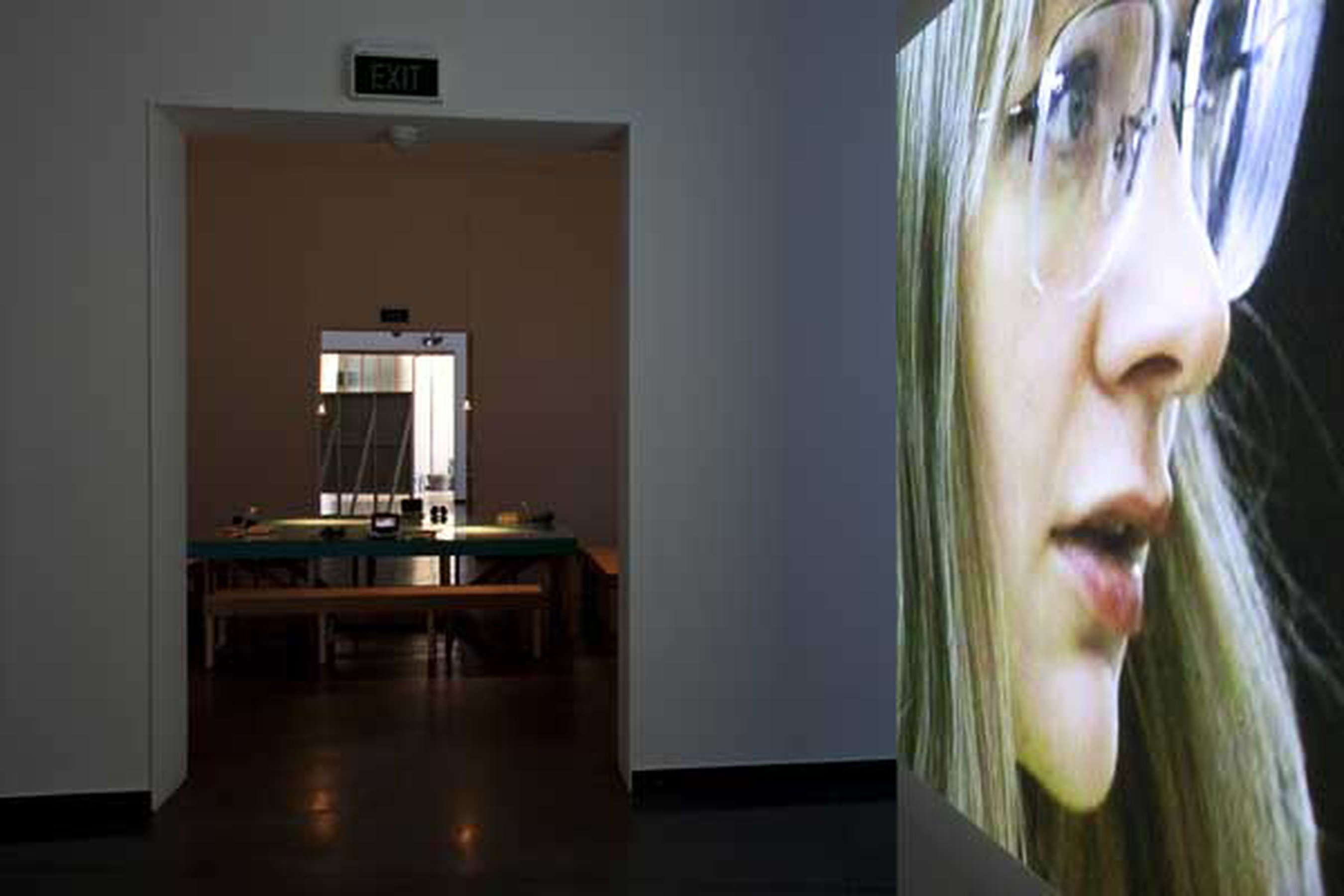Project for a revolution, 2000 DV - 3'14" loop, installation view, Acca, Melbourne, 2010