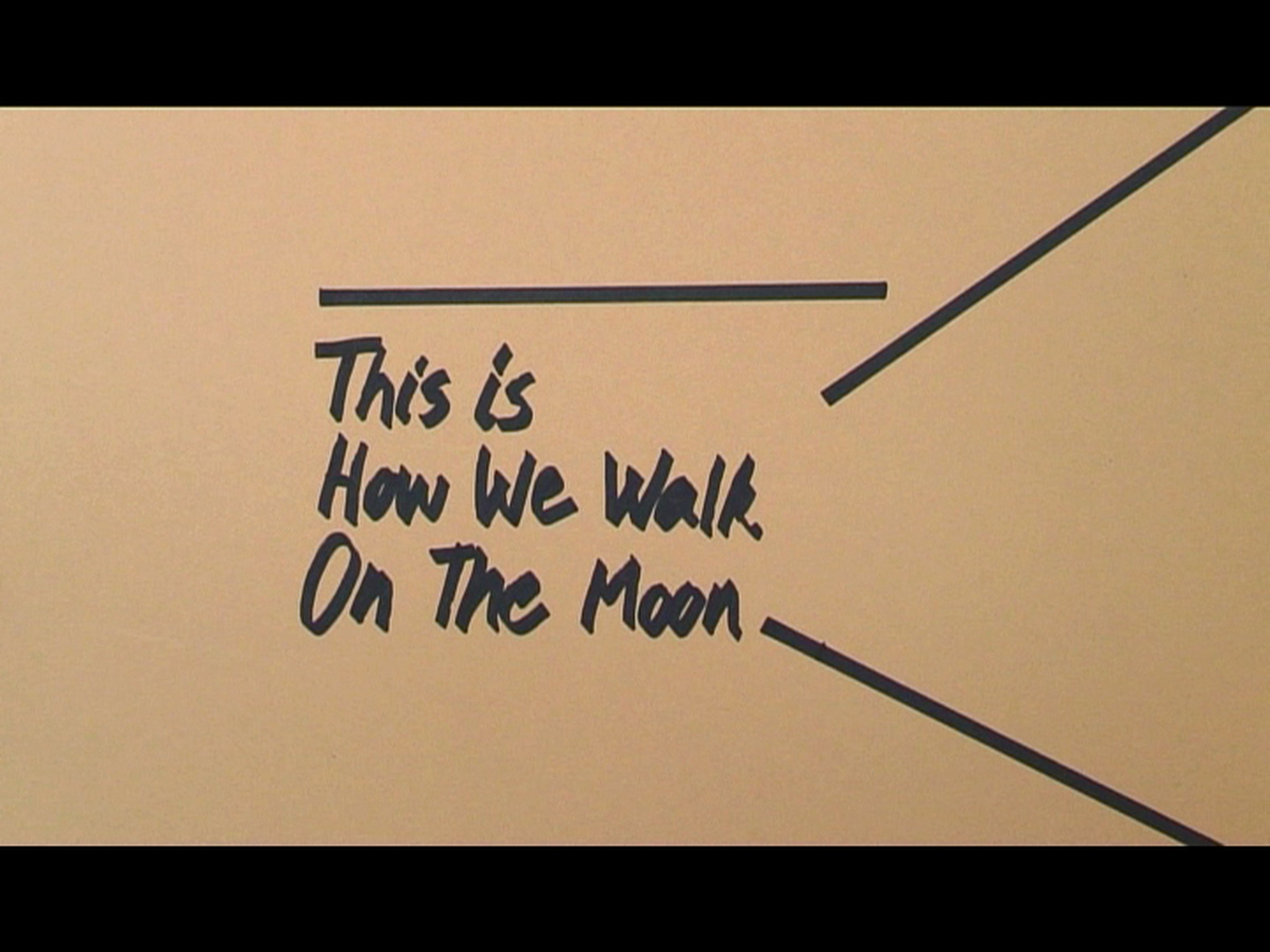 This Is How We Walk on the Moon, 2007 HD - 27'20'' loop, video still