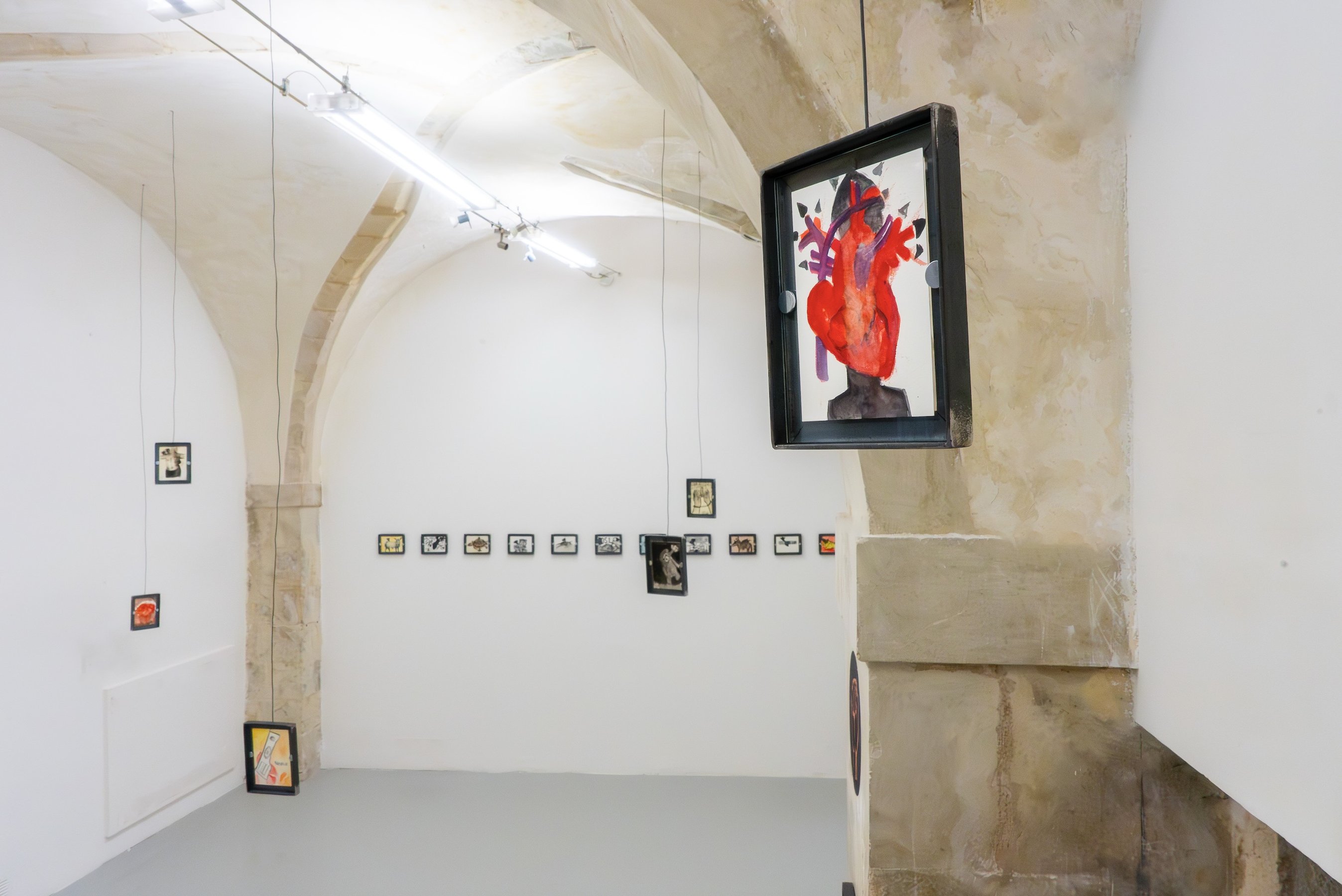 Long Live Gaza, installtion view, Malak Mattar solo show 2025, courtsey the artist and Laveronica arte contemporanea