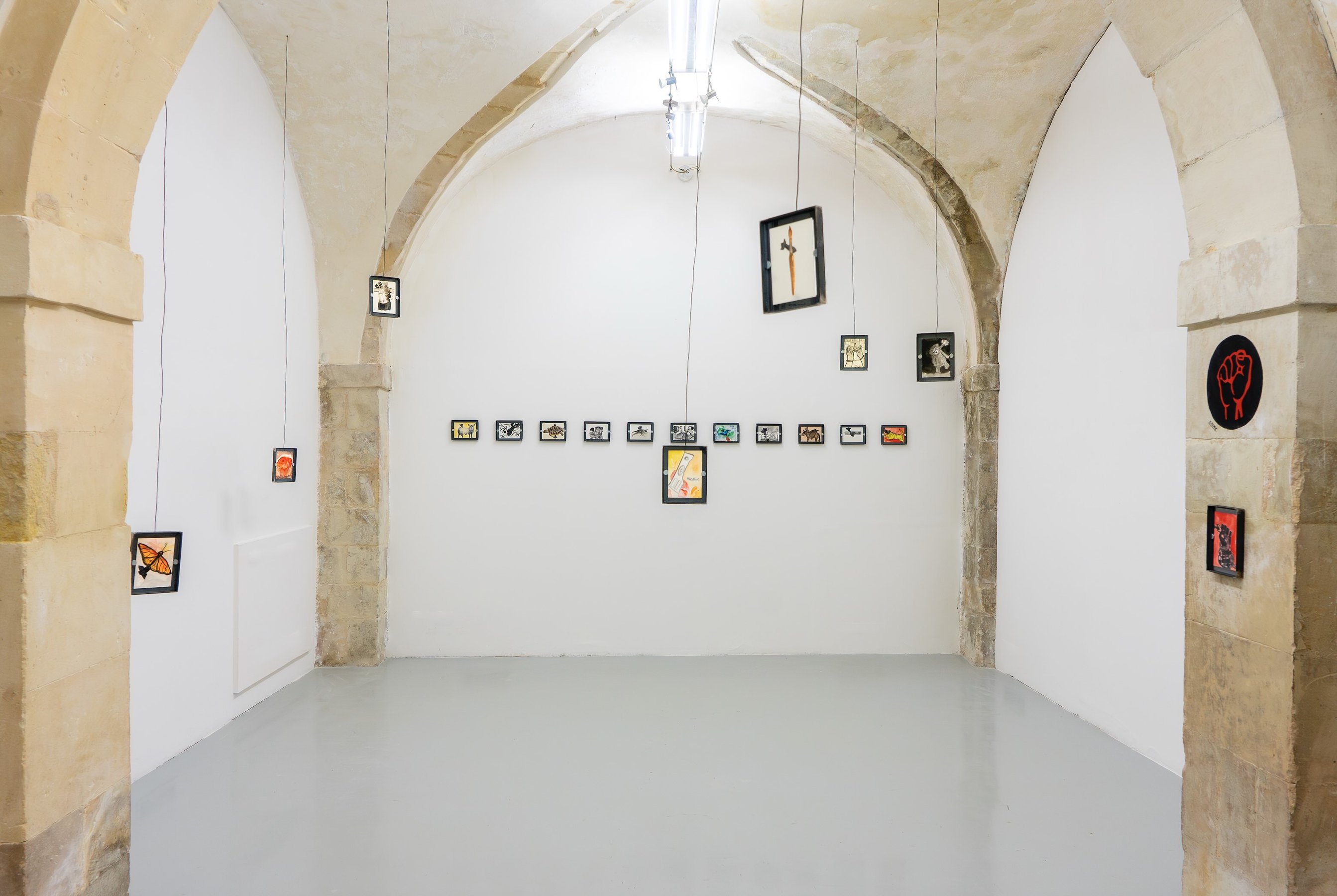 Long Live Gaza, installtion view, Malak Mattar solo show 2025, courtsey the artist and Laveronica arte contemporanea
