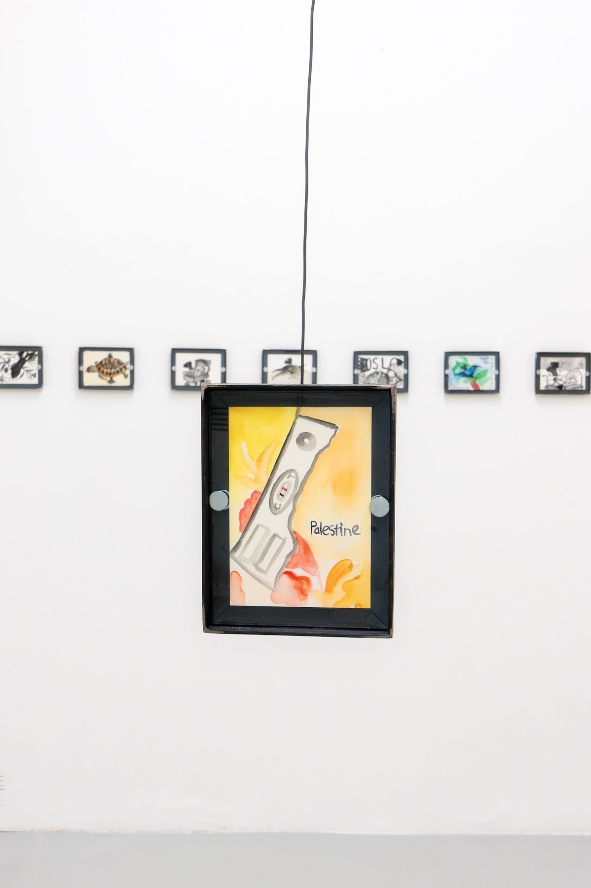 Long Live Gaza, installtion view, Malak Mattar solo show 2025, courtsey the artist and Laveronica arte contemporanea