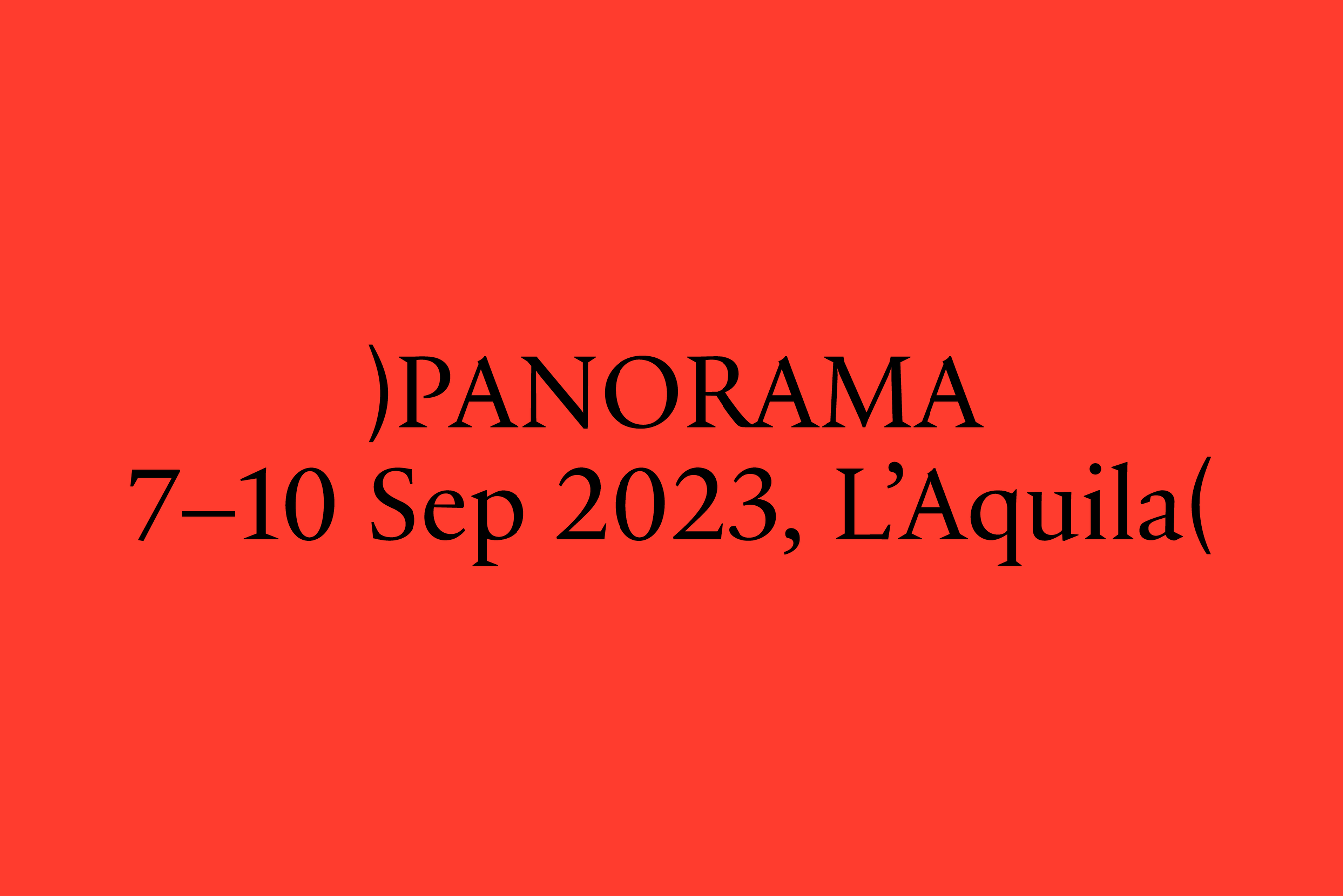 Panorama - L‘Aquila | Italics