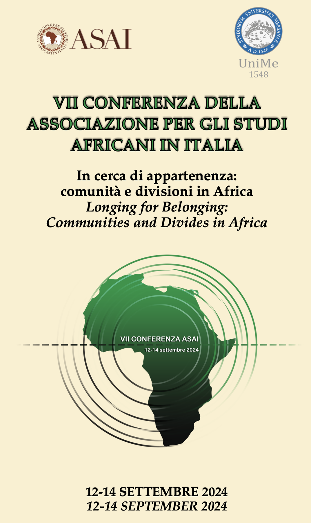 ASAI VII: “Longing for Belonging: Communities and Divides in Africa”