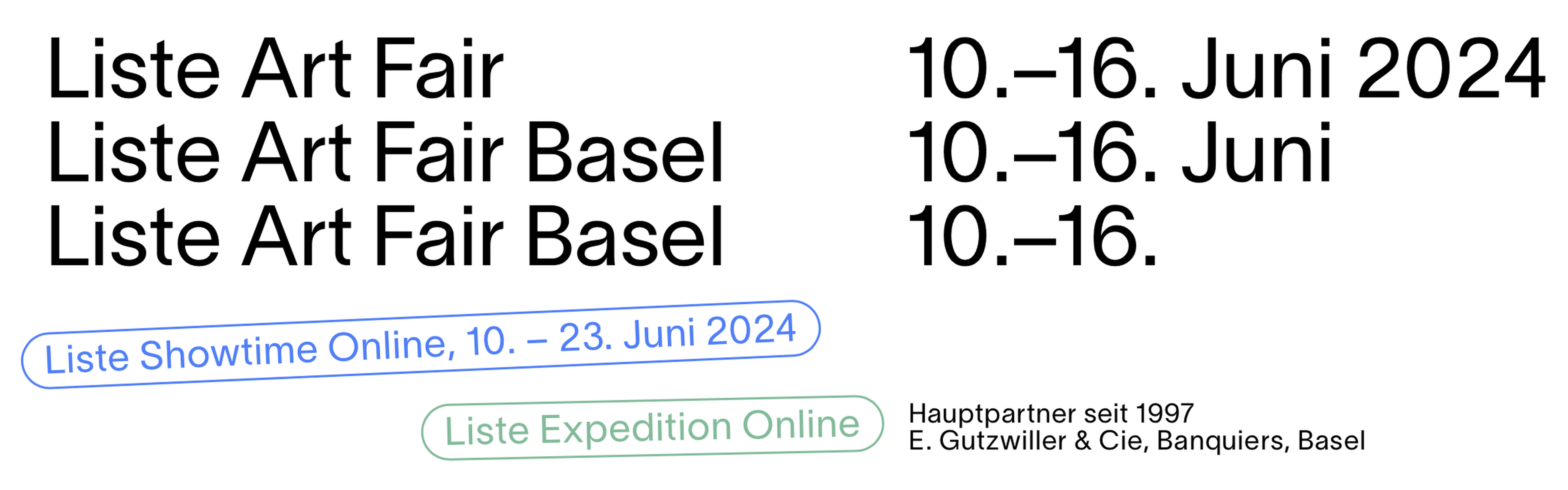 Liste Art Fair Basel 2024 and Liste Showtime