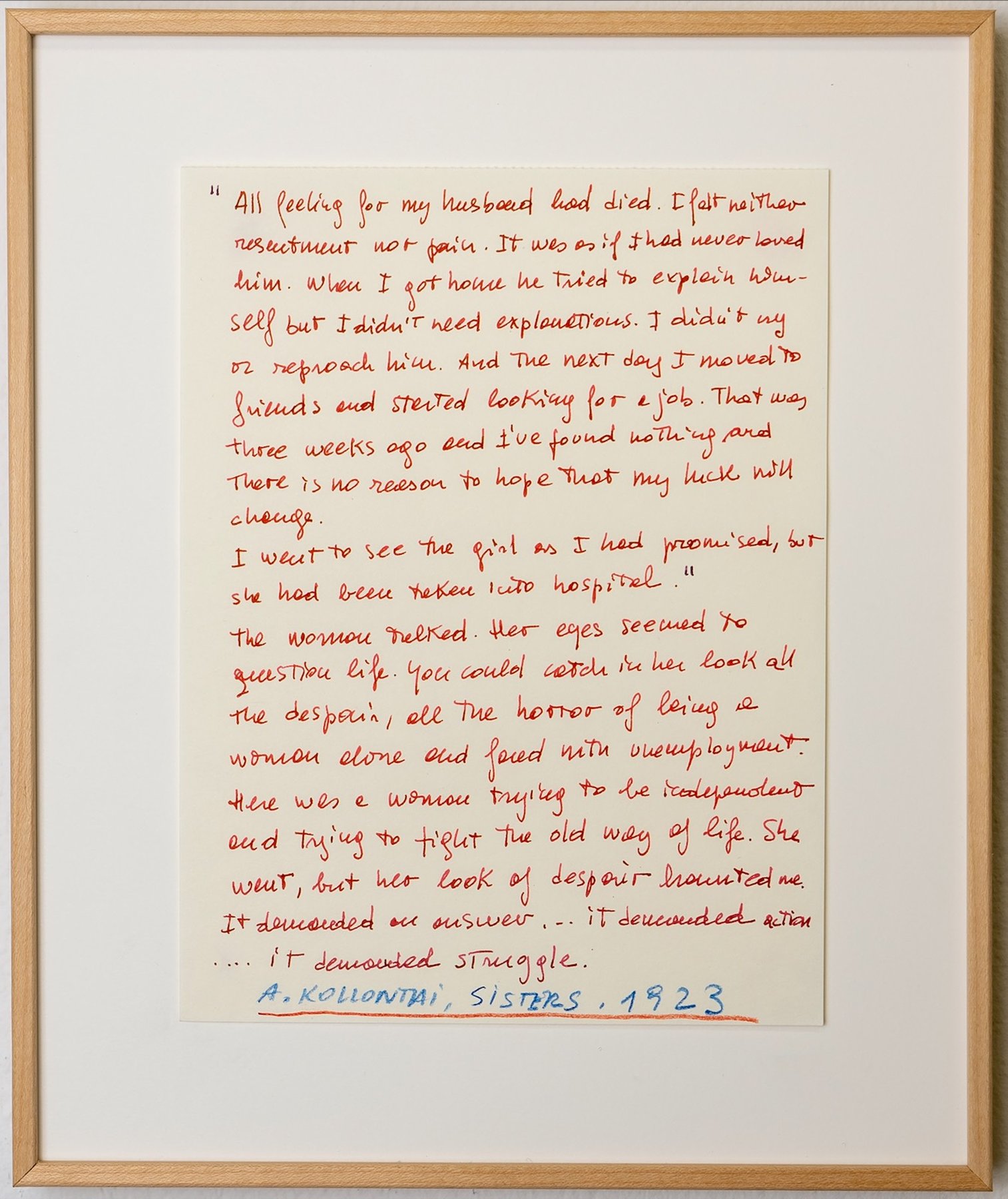 Letters of Disappointment